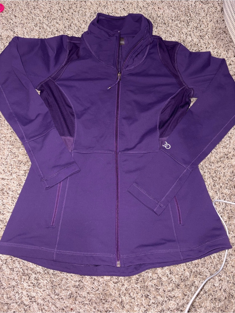 CALIA by Carrie Underwood Deep Purple Full-Zip Utility Jacket